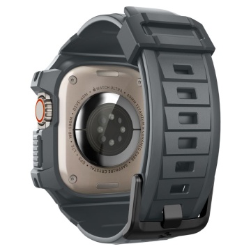 [Pachet husa + curea] Apple Watch Ultra 2 Spigen Rugged Armor Pro - Gri - Img 5