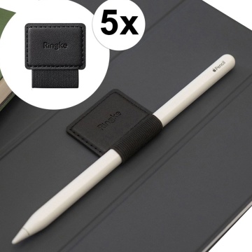 [Set 5x] Suport stylus pen telefon, tableta autoadeziv Ringke, Negru - Img 1