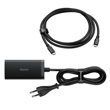 Statie de incarcare Baseus GaN5 Pro (CCGP110201) - HDMI 4K, 2xType-C, USB, 67W, 1.5m, cablu tip C, 100W, 40Gbps, 1m - Negr - Img 7