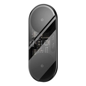 Statie de incarcare (WXSX010101) - Afisaj digital, 20 W, intrare tip C Baseus - transparent - Img 4