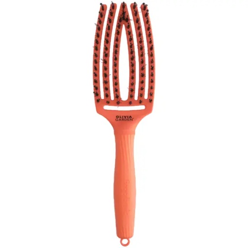 Olivia Garden FINGER BRUSH - професионална четка за коса - светлооранжево