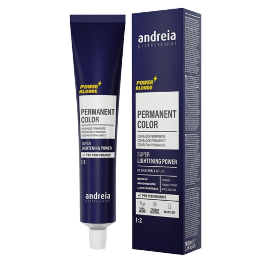 ANDREIA Power Blonde Permanent Color Силно изсветляваща трайна боя за коса с протеини 100 мл+A9