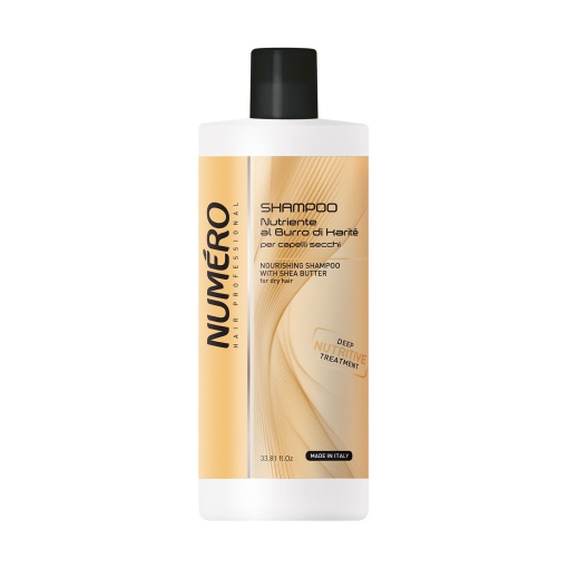Brelil Numero Nourishing Shampoo Shea Butter - шампоан с масло от карите за подхранване на косата 1000 мл.