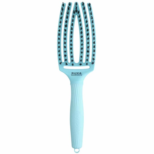 Olivia Garden FINGER BRUSH COMBO FALL - професионална четка за коса - синьо