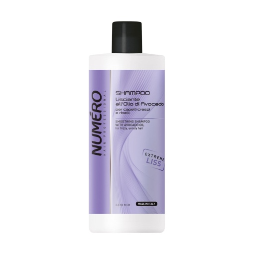 Brelil Numero Smoothing Shampoo Avocado Oil - шампоан за гладка коса 1000 мл.