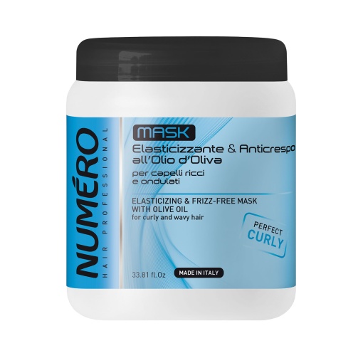 Brelil Numero Elasticizing & Frizz-Free Mask - маска с маслиново масло за къдрави коси 1000 мл.