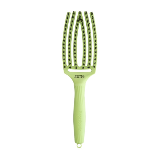 Olivia Garden FINGER BRUSH - професионална четка за коса - светлозелено