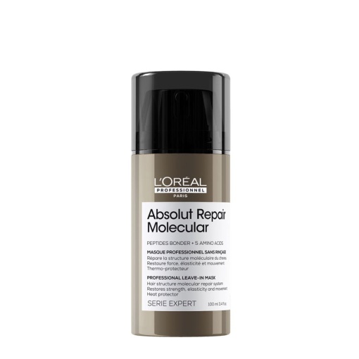 L&#039;Oréal Absolut Repair Molecular Leave-In Mask - маска без изплакване за увредена коса - Img 1