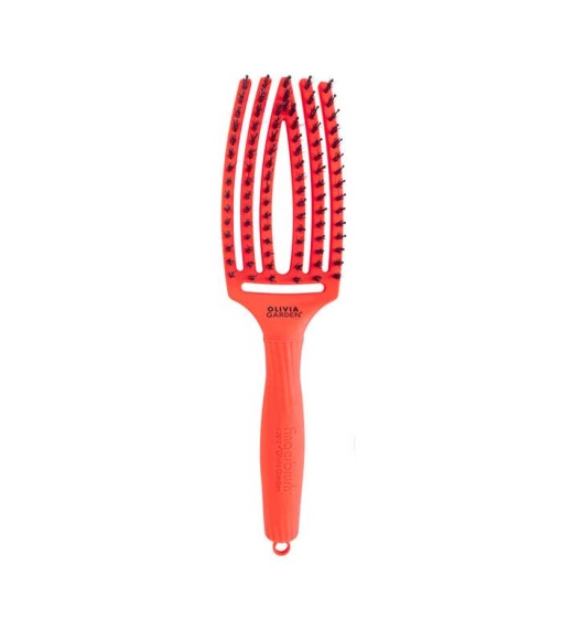 Olivia Garden FINGER BRUSH - професионална четка за коса - тъмнооранжево