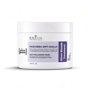 Brelil Anti-Yellow Mask Silver Blonde Маска против жълти отенъци 220мл.