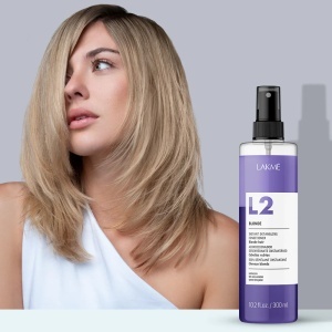 L2 Blonde Instant Hair Conditioner Двуфазен балсам без изплакване за руса коса 300 мл - Img 3