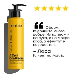Matrix Total Results A Curl Can Dream Light Hold Gel - оформящ гел за къдрава коса - Img 4