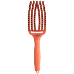 Olivia Garden FINGER BRUSH - професионална четка за коса - светлооранжево