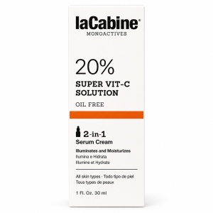 Серум-крем за лице за с 20% витамин C – Monoactives Supervit C Solution 2-in-1 Serum Cream, 30 мл.
