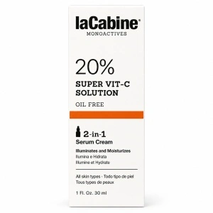 Серум-крем за лице за с 20% витамин C – Monoactives Supervit C Solution 2-in-1 Serum Cream, 30 мл.