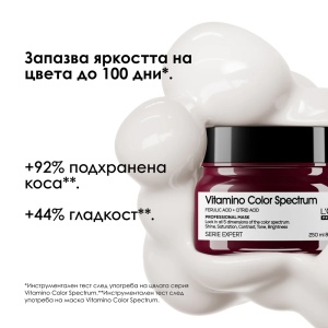 Vitamino Color Spectrum Mask Маска за боядисана коса 250 мл - Img 2