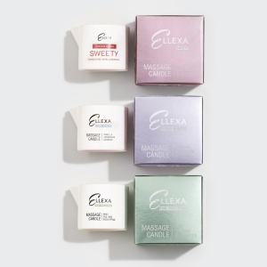 ELLEXA Комплект от 3 бр. масажни свещи – SWEETY, FLORAL WHISPER и PURE PROTECTION