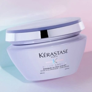 Kerastase Blond Absolu Masque Ultra-Violet Mask - подхранваща маска за руса коса против нежелани оттенъци - Img 4