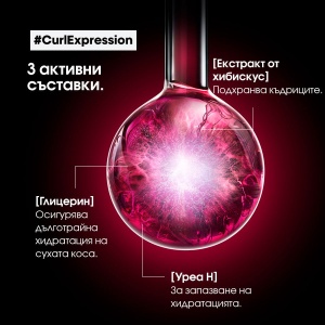 L'Oréal Curl Expression Moisturising & Hydrating Shampoo For Curls & Coils - крем-шампоан за интензивно подхранване на къдрава коса - Img 3