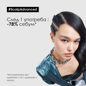 L'Oréal Scalp Advanced Anti-Oiliness Dermo-Purifier Shampoo - шампоан, подходящ за скалп, склонен към омазняване - Img 7