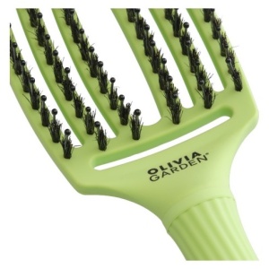 Olivia Garden FINGER BRUSH - професионална четка за коса - светлозелено - Img 3
