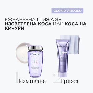Blond Absolu - комбинация 4 - бъндъл от продукти за изсветлена коса - Img 2