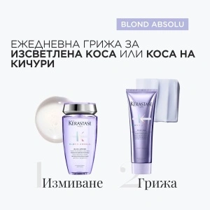 Blond Absolu - комбинация 4 - бъндъл от продукти за изсветлена коса - Img 2