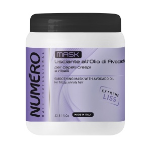 Brelil Numero Smoothing Mask Avocado Oil - маска за гладка коса 1000 мл.