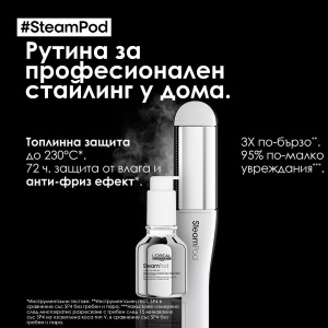 L'Oréal SteamPod Smoothing Treatment - 3-в-1 изглаждаща грижа за коса без изплакване - Img 7