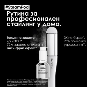 L'Oréal SteamPod Smoothing Treatment - 3-в-1 изглаждаща грижа за коса без изплакване - Img 7