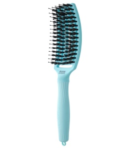 Olivia Garden FINGER BRUSH COMBO FALL - професионална четка за коса - синьо - Img 2