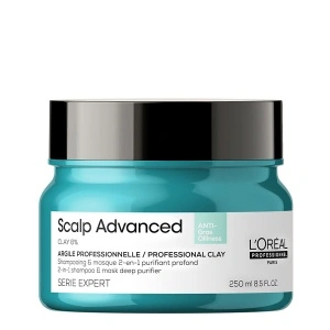 L'Oréal Scalp Advanced Anti-Oiliness 2-In-1 Deep Purifier Clay - грижа 2 в 1 шампоан и маска за скалп, склонен към омазняване