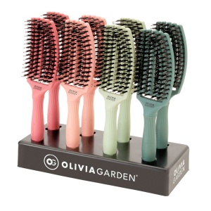 Olivia Garden FINGER BRUSH COMBO FALL - комплект 8 броя четки + дисплей - Img 1