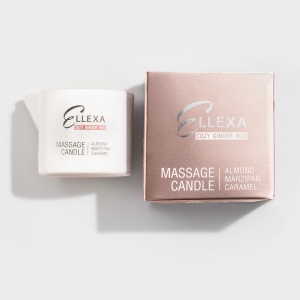 ELLEXA COZY GINGER HUG Масажна свещ – бадем, марципан, карамел