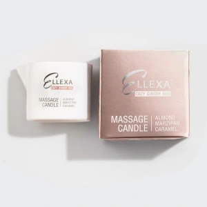 ELLEXA COZY GINGER HUG Масажна свещ – бадем, марципан, карамел