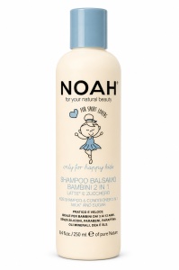 NOAH Kids Shampoo & Conditioner 2 in 1 Milk & Sugar 250 ml Шампоан и балсам 2 в 1 за деца 250 мл.