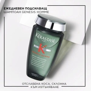 Kerastase Genesis Homme - ежедневна подсилваща вана шампоан за изтъняла коса - Img 2