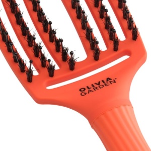 Olivia Garden FINGER BRUSH - професионална четка за коса - тъмнооранжево - Img 3