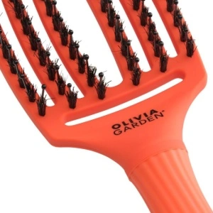 Olivia Garden FINGER BRUSH - професионална четка за коса - тъмнооранжево - Img 3