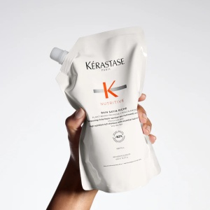 Nutritive Bain Satin Riche Shampoo Refill Пълнител за интензивно подхранващ шампоан за много суха коса 500 мл + ПОДАРЪК - Img 4