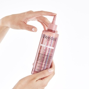 Kerastase Chroma Absolu Soin Acide Chroma Gloss - изглаждаща терапия за блясък - флуид за боядисана коса - Img 4