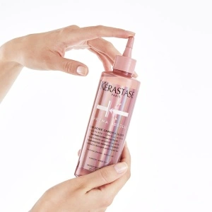 Kerastase Chroma Absolu Soin Acide Chroma Gloss - изглаждаща терапия за блясък - флуид за боядисана коса - Img 4