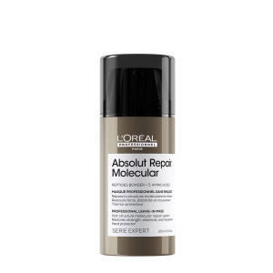 L'Oréal Absolut Repair Molecular Leave-In Mask - маска без изплакване за увредена коса - Img 1