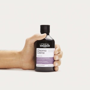 L'Oréal Chroma Crème Purple - неутрализиращ шампоан за руса и платинено руса коса - Img 7