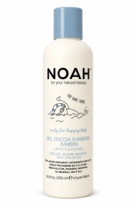 NOAH Kids Gel Shower Shampoo Milk & Sugar 250 ml Шампоан и душ гел 2 в 1 за деца 250 мл.