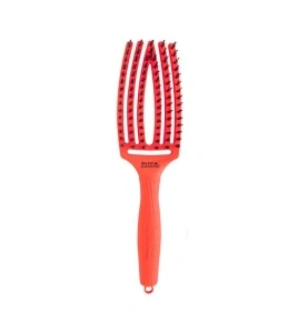 Olivia Garden FINGER BRUSH - професионална четка за коса - тъмнооранжево