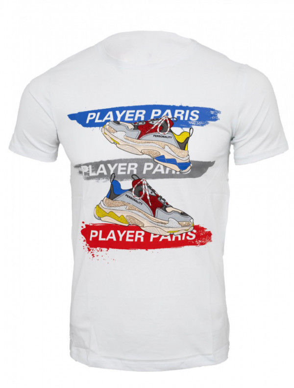 Tricou imprimeu Snickers alb N20