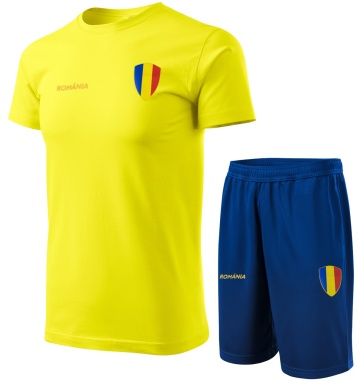 Echipament Romania barbati galben albastru TM184