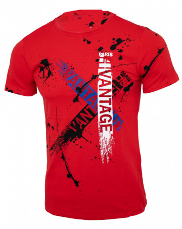 Tricou imprimeu Vantage rosu N44