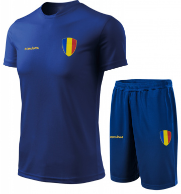 Echipament Romania barbati albastru TM180